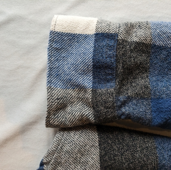 Vans Off The Wall Blue/Grey/White Flannel, Size S - Picture 4 of 16